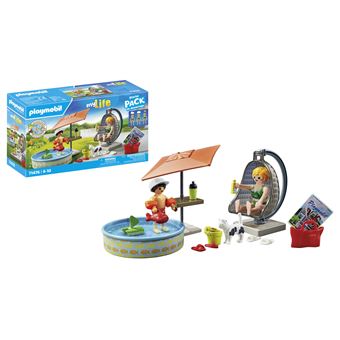 Playmobil MyLife 71476 Maman et enfant avec fauteuil suspendu