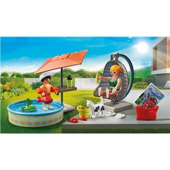 Playmobil MyLife 71476 Maman et enfant avec fauteuil suspendu