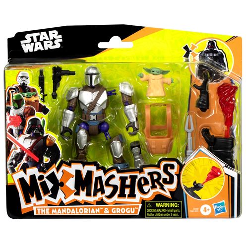 Star Wars MixMashers ™ Mandalorianer & Grogu individualisierbares Mix And Match Deluxe Action Figuren - vue 2