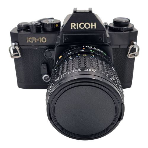 Appareil photo reflex Ricoh KR-10 35-70mm f4 SMC Pentax-A Zoom Noir Reconditionné