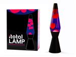 Lampe à poser Itotal Lave à base noir Liquide Violet et Rose 30 W