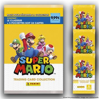 Album Stickers à Collectionner Panini Super Mario Avec 4 Pochettes Et 1 Sticker Edition Limitee