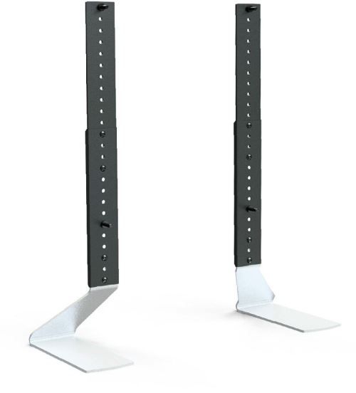 Paire de pieds Erard Fit-Up XL Noir et Argent pour TV 40-65