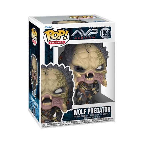 Figurine Funko Pop Movies Aliens vs. Predator S3 Wolf Predator with Chase Modèle aléatoire