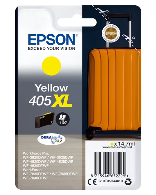 Cartouche d'encre Epson Valise 405 Jaune