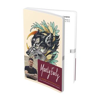 Agenda scolaire Hamelin 2022 2023 1 jour par page Tatouage 12 x 17 cm