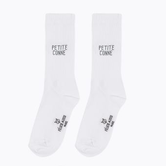 Chaussettes petite conne Felicie Aussi T 36-40 Blanc