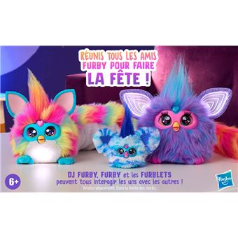 DJ Furby - Peluche Interactive Musicale Avec Lumières, 5 Modes De Jeu, Parle Français - Jouet Enfant Dès 6 Ans (sans Appli)
