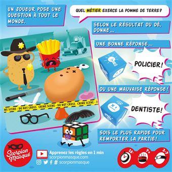 Jeu d’ambiance Asmodée C'est pas faux Patates et ninjas