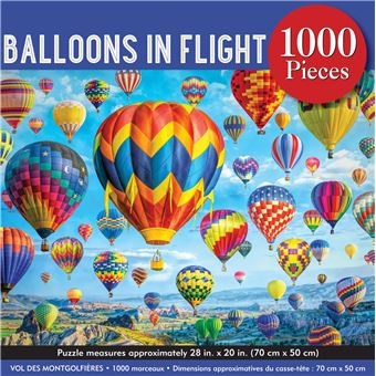 Puzzle LetterBox Peter Pauper Ballon 1000 pièces 50 x 70 cm