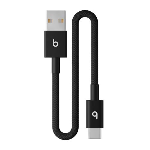Câble Beats USB-A vers USB-C 20 cm Noir pour iPhone