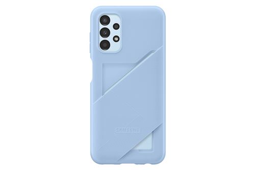 Coque souple ultra fine avec porte-carte pour Samsung Galaxy A13 4G Bleu arctique