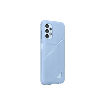 Coque souple ultra fine avec porte-carte pour Samsung Galaxy A13 4G Bleu arctique