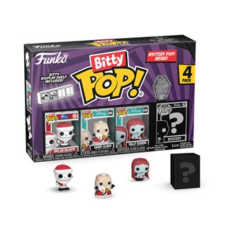 Pack 4 figurines Bitty Pop The Nightmare before Christmas Santa Jack - 1