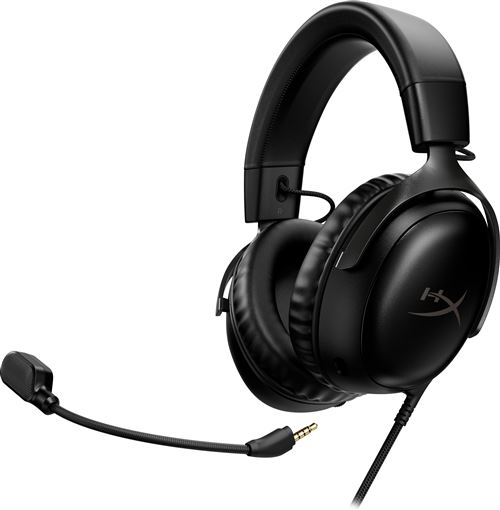 Casque audio filaire HyperX Cloud III pour PC/PS5/Xbox Series X/S/Xbox One/Nintendo Switch/Mac/Mobile Noir