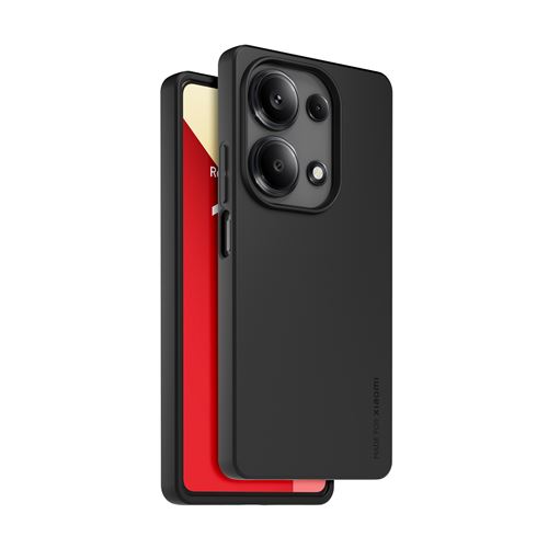 Coque arriere semi-rigide noir pour Redmi Note 13 Pro 4G