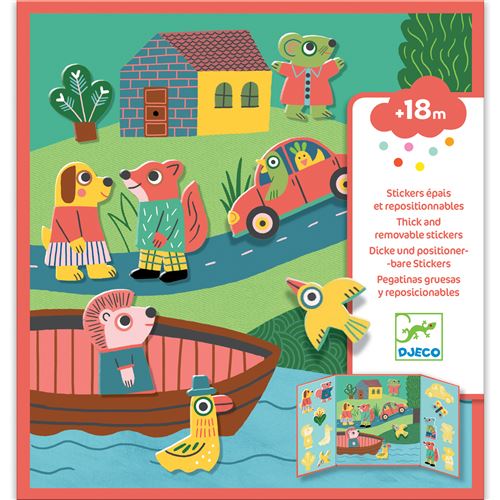 Gommettes Djeco Les animaux - Djeco