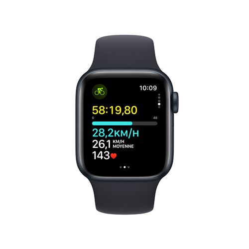 Acheter Apple Watch SE GPS - Boîtier 40 mm en aluminium minuit - Bracelet  sport comète (M/G) - Apple (CA)