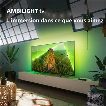 TV LED Philips 50PUS8108 126 cm 4K UHD 2023 Smart TV Chrome satiné