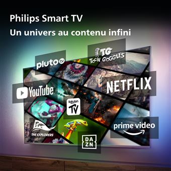 TV LED Philips 50PUS8108 126 cm 4K UHD 2023 Smart TV Chrome satiné