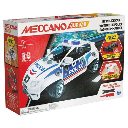 Ma voiture de police RC Meccano Junior État correct - Meccano reconditionné disponible sur Fnac