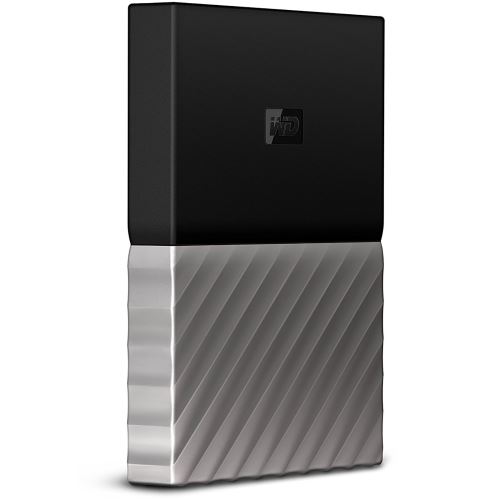 WD My Passport Ultra WDBTLG0020BGY - Vaste schijf - gecodeerd - 2 TB - extern (draagbaar) - USB 3.0 - 256-bits AES - grijs, zwart