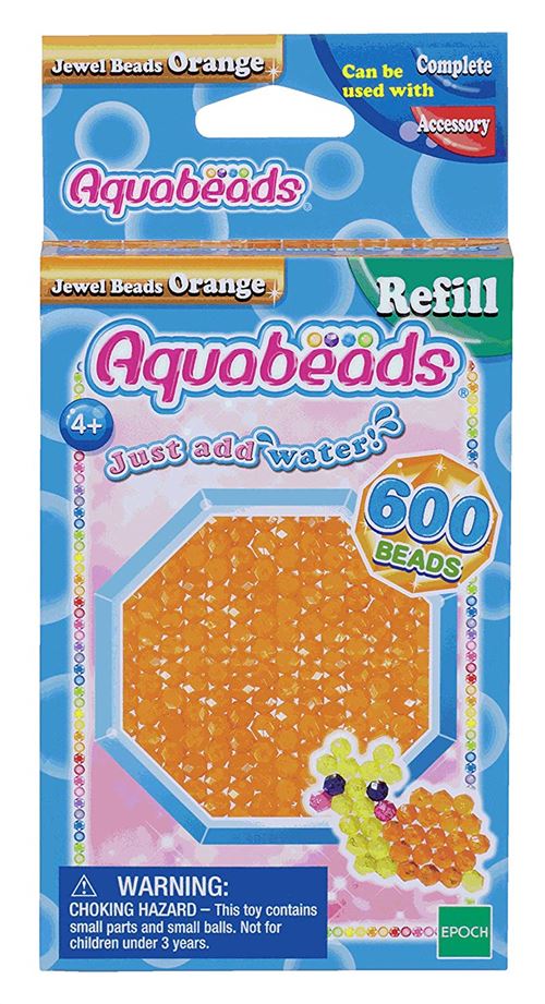 Recharge Aquabeads Perles à facettes Orange - Création perle et bijou -  Achat & prix
