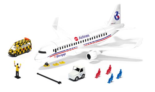 Avion De Ligne Avec Accessoires Siku Version Française