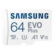 Carte mémoire micro SD Samsung EVO Plus 64 Go Gris et bleu