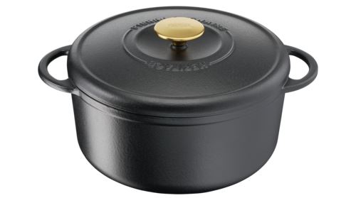 Cocotte fonte Tefal d'acier ronde 21 cm Pierre Gagnaire Heritage Noir