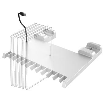 Base de charge BigBen pour manettes DualSense PS5 Blanc