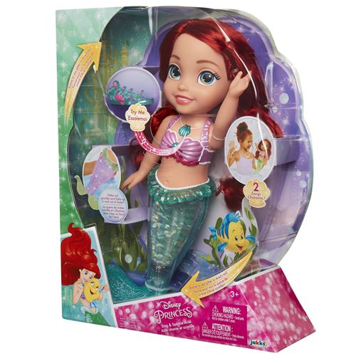 8€ sur Poupée Jakks Pacific Disney Princess Ariel chantante et lumineuse 38  cm - Accessoire poupée - Achat & prix