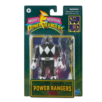 Figurine Power Rangers Mighty Morphin Retro Morphin Zack Noir 15 cm - 1