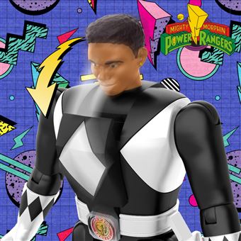 Figurine Power Rangers Mighty Morphin Retro Morphin Zack Noir 15 cm