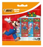 Pack de 6 batons de colle BIC Super Mario 8 g