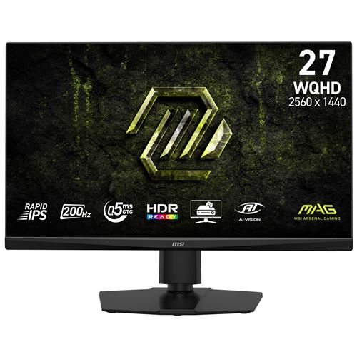 Msi Mag 272Qpf E20 - Ecran Led - Jeux - 27" - 2560 X 1440 Wqhd @ 200 Hz - Fast Ips - 300 Cd/M² - 1000:1 - Displayhdr 400 - 0.5 Ms - 2Xhdmi, Displayport - Image 3
