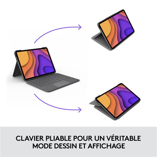 Logitech Folio Touch Étui Clavier Pour IPad Pro 11 Pouces (1re, 2e, 3e, 4e Gén - 2018, 2020