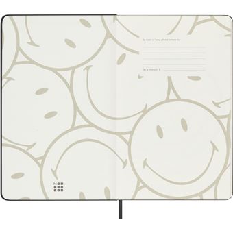 CARNET SMILEY GRAND FORMAT LIGNE COUVERTURE RIGIDE