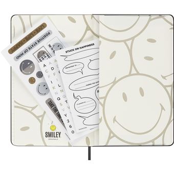 CARNET SMILEY GRAND FORMAT LIGNE COUVERTURE RIGIDE