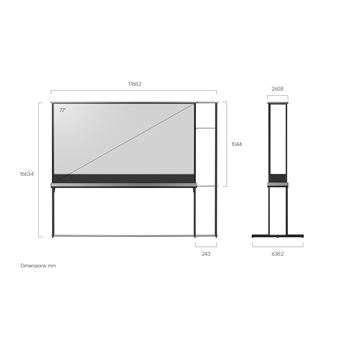 TV OLED T LG 4K UHD OLED77T 195 cm 2025