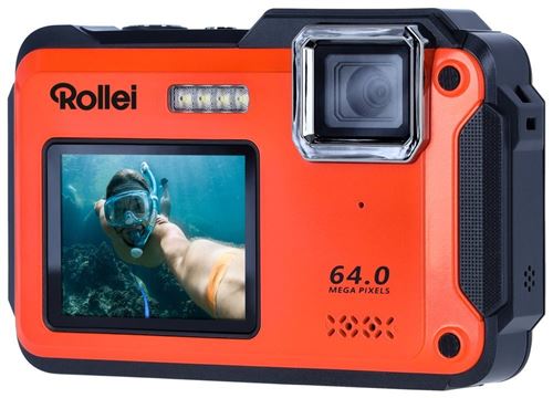 Sportsline 64 selfie Orange et Noir