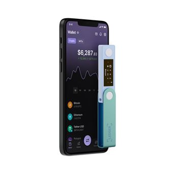 Cryptowallet Ledger Nano X Vert Pastel