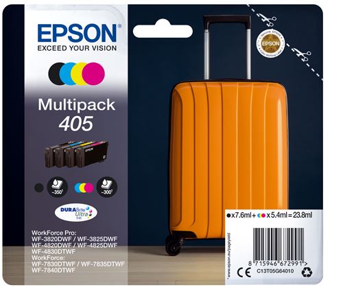 Pack de Cartouche d'encre Epson Valise 4 couleurs
