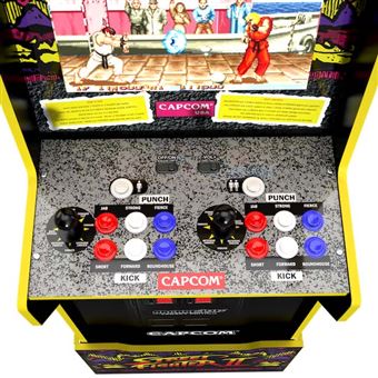 Borne d’arcade de 12 jeux Evolution Edition Capcom Legacy avec rehausseur Street Fighter