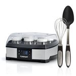 Yaourtière et Fromagère Cuisinart P1293E 2 en 1 40 W Fouet et Spatule inclus Gris et Noir