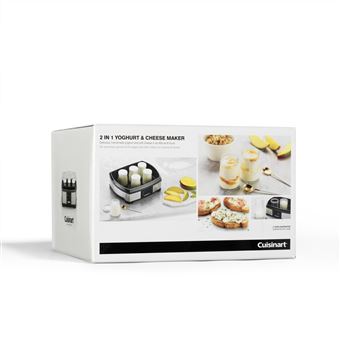 Yaourtière et Fromagère Cuisinart P1293E 2 en 1 40 W Fouet et Spatule inclus Gris et Noir