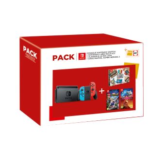 Pack Fnac Console Nintendo Switch + Nintendo Labo Multi-Kit + Aladdin et le  Roi Lion + Lego Marvel Super Heroes - Console Nintendo Switch - Achat &  prix