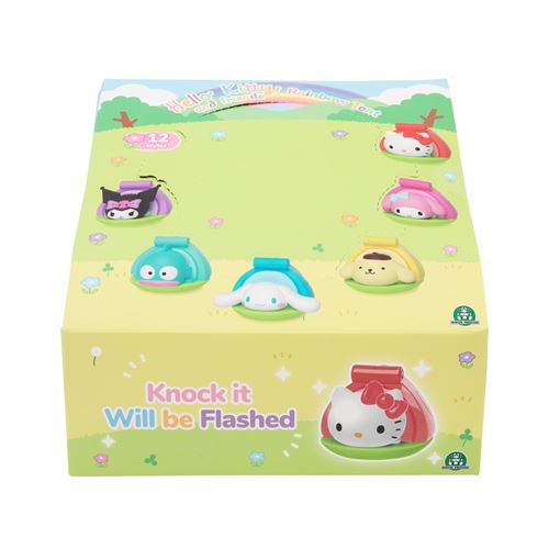 Figurine avec tente lumineuse Hello Kitty Série Rainbow Tent 4 cm Modèle aléatoire