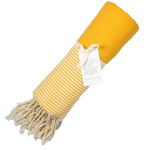 Fouta Febronie Nid d'abeille Ibiza Jaune Safran