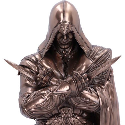 Boîte de rangement Assassin's Creed en forme de buste Ezio Auditore Bronze
